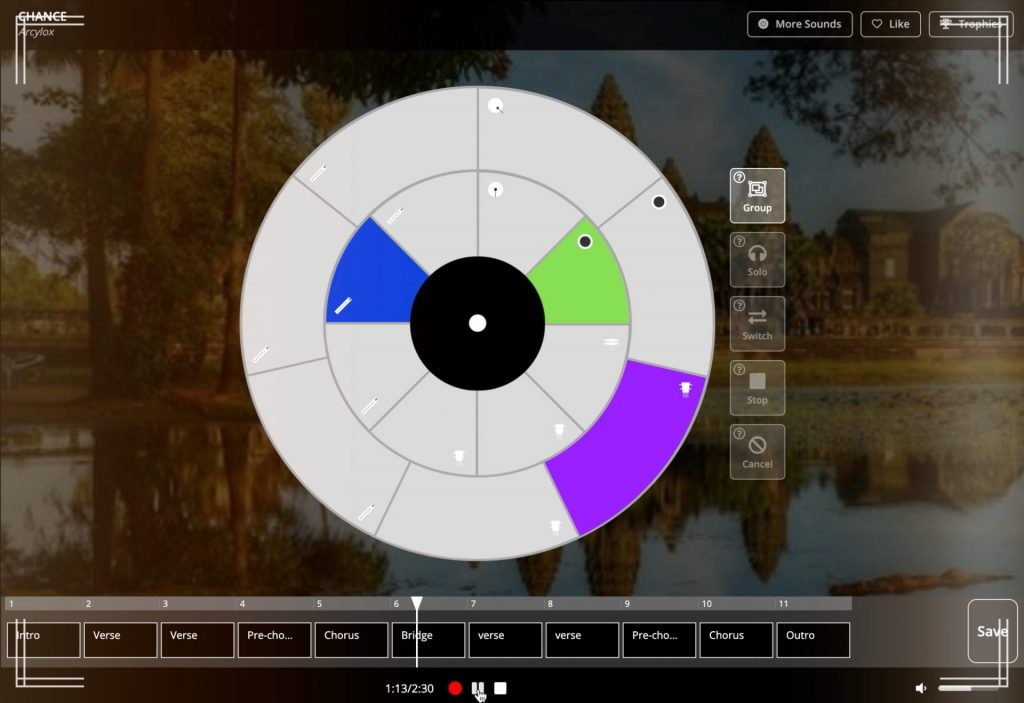 Extract of the bridge made on La Scratcheuse's music maker for a beat making tutorial