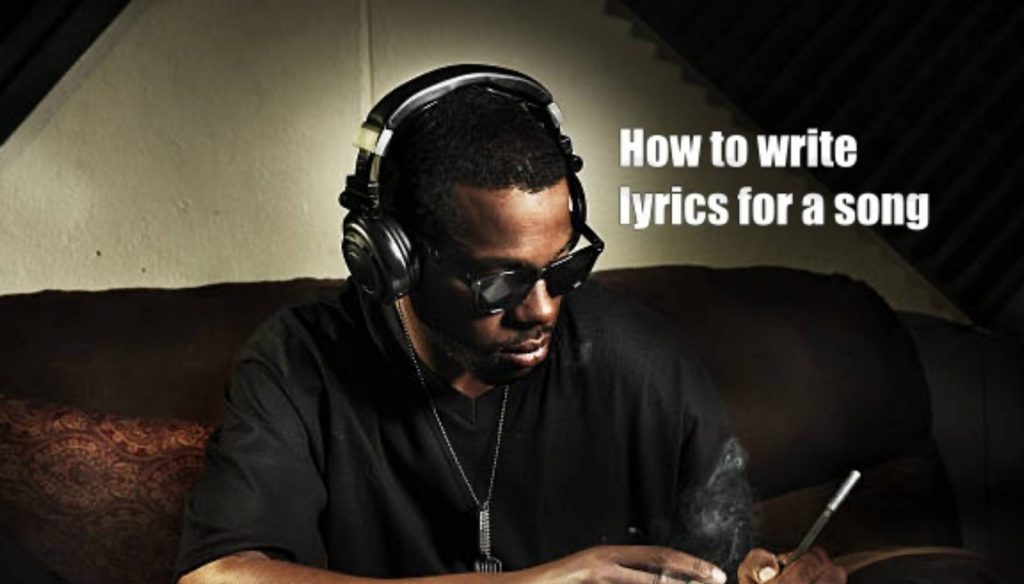 picture of a DJ who writes lyrics for a song
